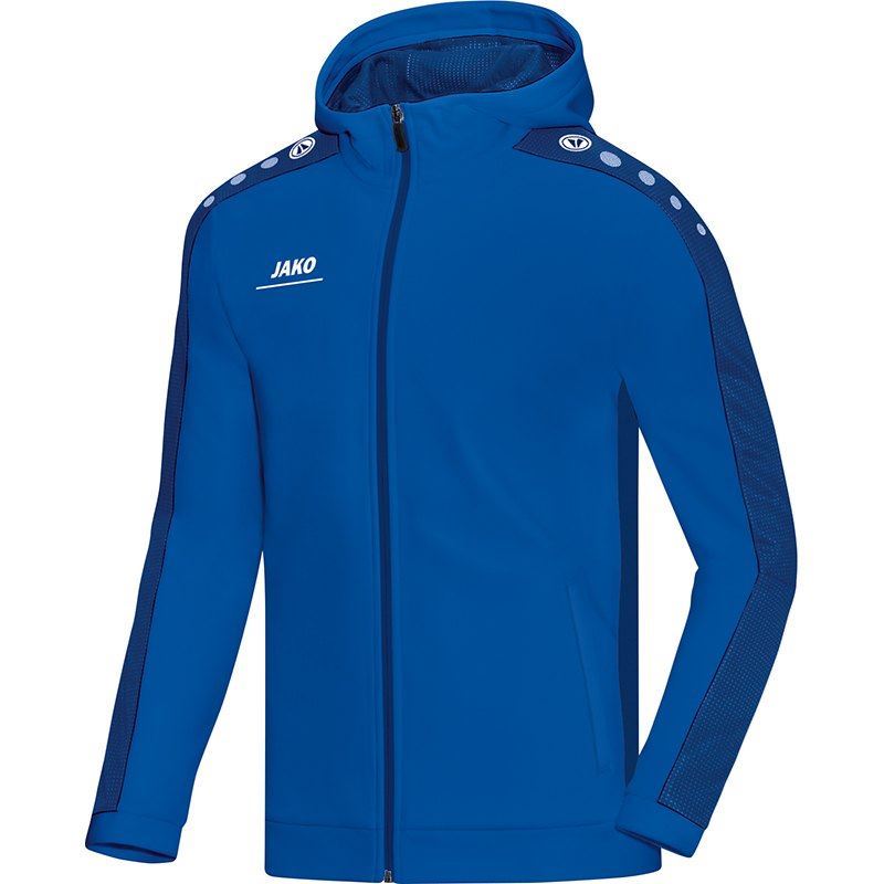 JAKO Striker Hooded Trainingsjack - Blauw | Teamkleding.eu