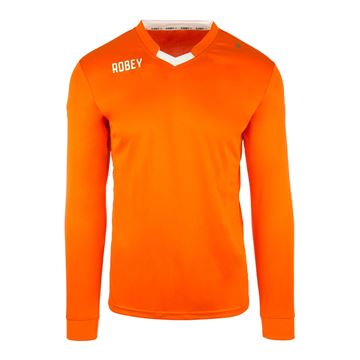 Afbeeldingen van Robey Hattrick Voetbalshirt - Oranje (Lange Mouwen)