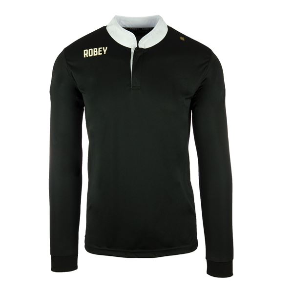 Afbeelding van Robey Kick Off Voetbalshirt - Zwart(Lange Mouwen)