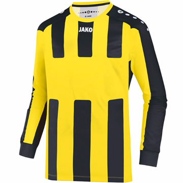 Afbeeldingen van JAKO Milan Shirt - Geel/Zwart (Lange Mouwen)