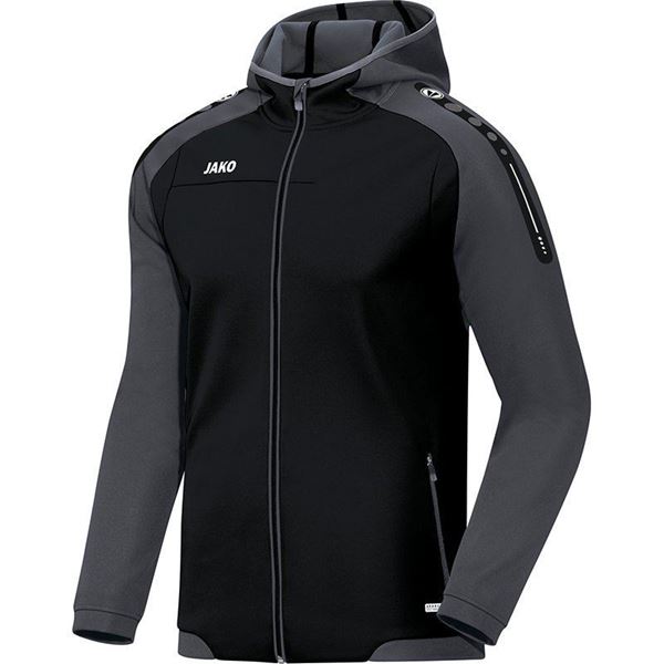 Afbeelding van JAKO Hooded Champ Trainingsjack - Zwart