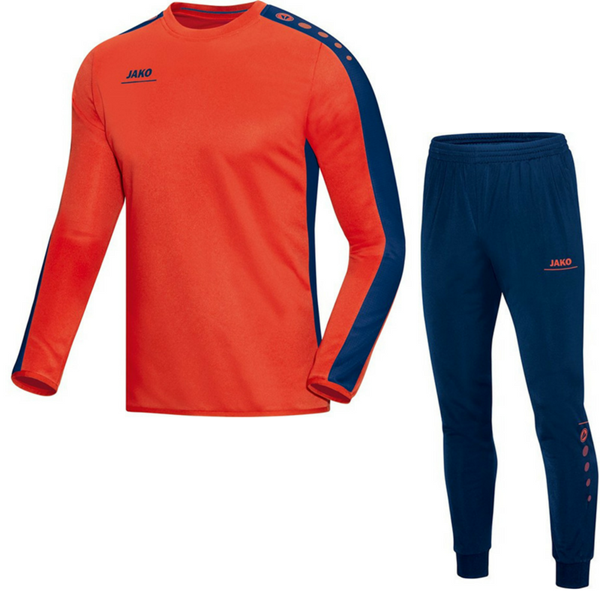 Afbeelding van JAKO Striker Sweat Trainingspak - Rood/Nacht Blauw