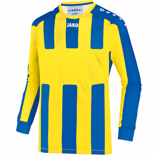Afbeelding van JAKO Milan Shirt - Blauw/Geel (Lange Mouwen) - Kinderen