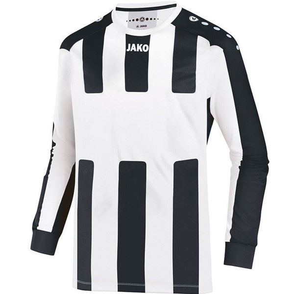 Afbeelding van JAKO Milan Shirt - Zwart/Wit (Lange Mouwen) - Kinderen