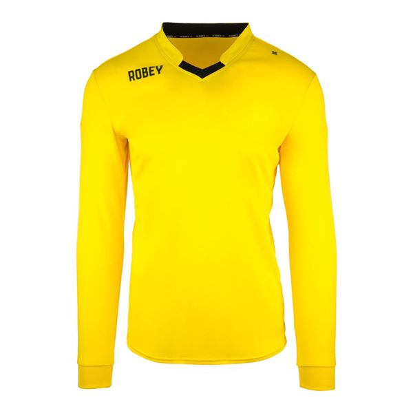 Afbeelding van Robey Hattrick Voetbalshirt - Geel (Lange Mouwen) - Kinderen