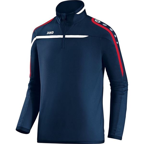 Afbeelding van JAKO Performance Zip Training Top - Navy Blauw/Rood - Kinderen