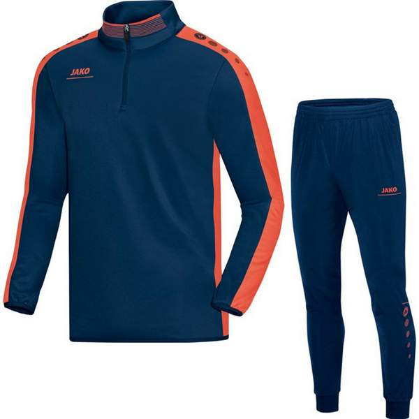 Afbeelding van JAKO Striker Trainingspak Zip Top - Nachtblauw - Rood - Kinderen