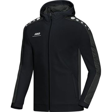 Afbeeldingen van JAKO Striker Hooded Trainingsjack - Zwart - Grijs - Kinderen