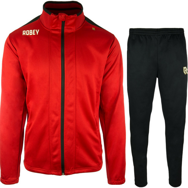 Afbeelding van Robey Performance Trainingspak - Rood - Zwart