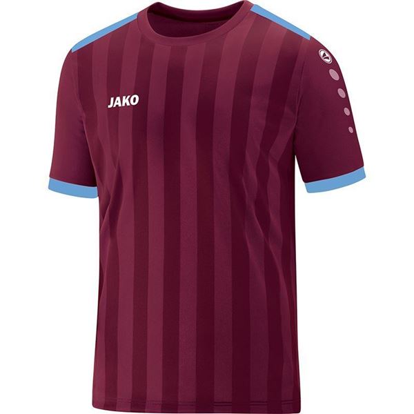 Afbeelding van JAKO Porto 2.0 Shirt - Bordeaux/Lichtblauw - Kinderen