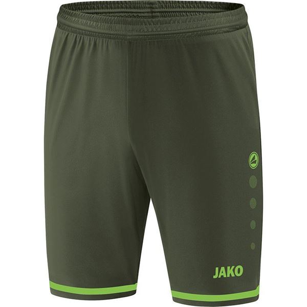 Afbeelding van JAKO Striker 2.0 Short - Kaki/Fluogroen