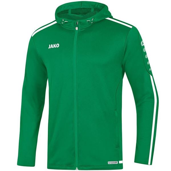 Afbeelding van JAKO Striker 2.0 Hooded Trainingsjack - Groen/ Wit