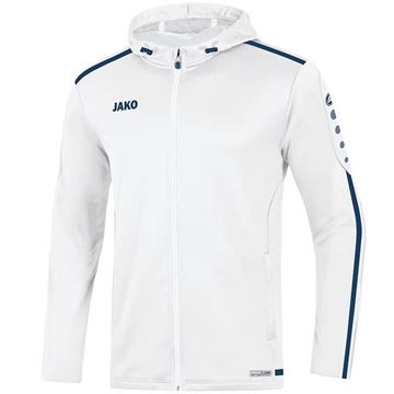 Afbeeldingen van JAKO Striker 2.0 Hooded Trainingsjack - Wit/ Navy