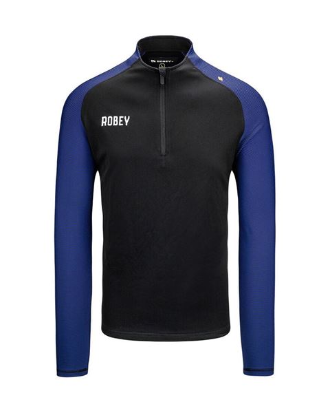 Robey Training Sweater - Zwart/Blauw - Kinderen