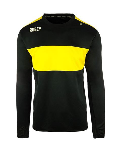 Robey Training Sweater - Zwart/Geel