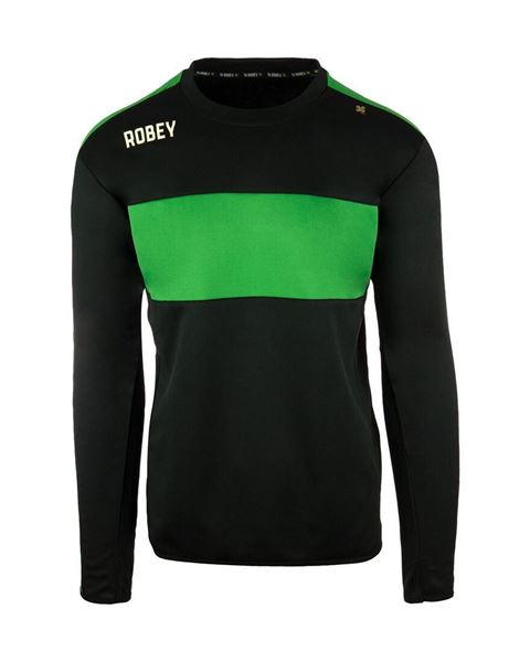 Robey Performance Training Sweater - Zwart/Groen