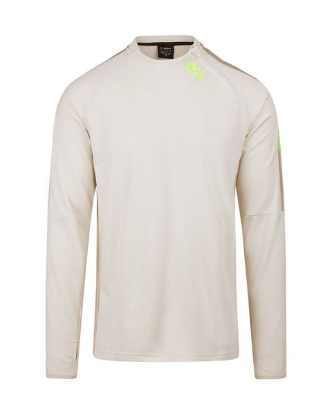 Robey - Performance Cross-Zip Training Sweater - Sand