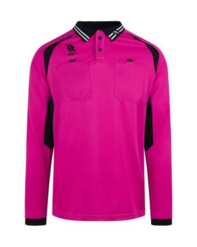 Robey - Referee Scheidsrechter Shirt - Roze (Lange Mouwen)