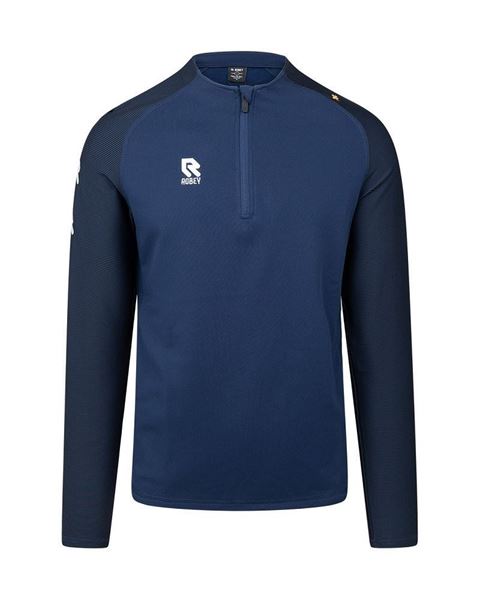 Robey - Performance Half-Zip Training Sweater - Navy/ Zwart - Kinderen