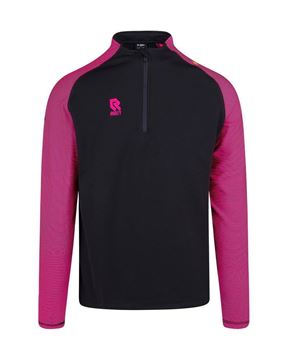 Robey - Performance Half-Zip Training Sweater - Zwart/ Roze