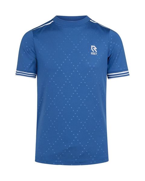 Robey Tennis Cross T-Shirt - Blauw