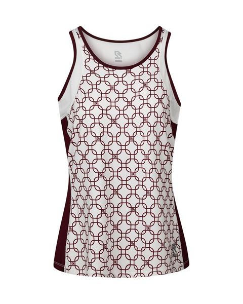 Robey Tennis Dropshop Singlet - Wit Bordeaux